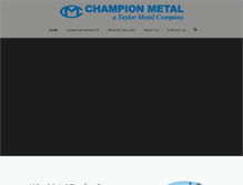 Tablet Screenshot of championmetal.com